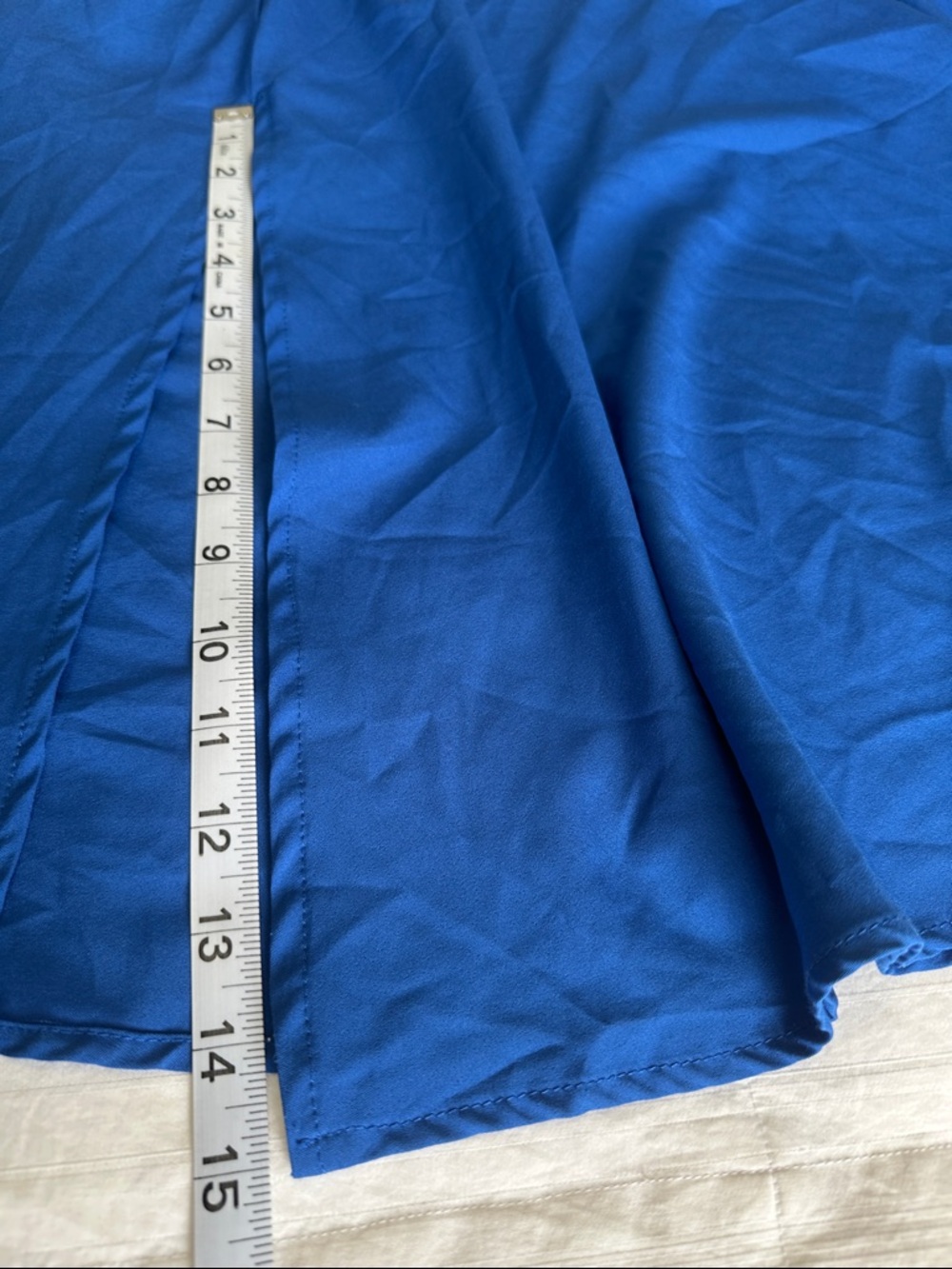 Elegant Royal Blue Maxi Skirt with Flattering Zip Waistband Size Medium - Picture 6 of 8